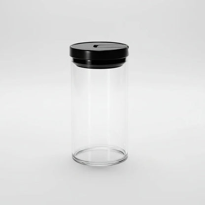 HARIO Sealed Glass Canister 1000mL - Black